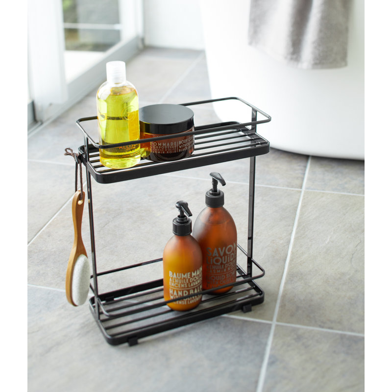 Yamazaki USA Tower Yamazaki Home Bath Rack, Bathroom Shower Storage Holder, Caddy Shelf